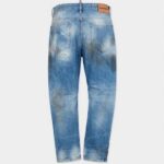DSQUARED2 MEN'S LIGHT DIRTY WASH BRO JEANS BLUE - Image 4