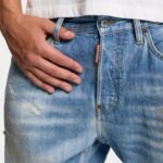 DSQUARED2 MEN'S LIGHT DIRTY WASH BRO JEANS BLUE - Image 5