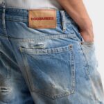 DSQUARED2 MEN'S LIGHT DIRTY WASH BRO JEANS BLUE - Image 6