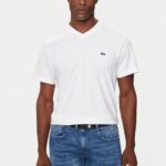 LACOSTE MEN'S COTTON T-SHIRT REGULAR FIT WHITE