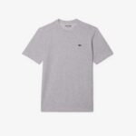 LACOSTE MEN'S COTTON T-SHIRT PIMA REGULAR FIT SILVER CHINE - Image 4