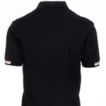 BOSS MAN PARLAY REGULAR FIT POLO SHIRT IN COTTON BLACK - Image 3