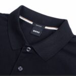 BOSS MAN PARLAY REGULAR FIT POLO SHIRT IN COTTON BLACK - Image 7