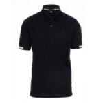 BOSS MAN PARLAY REGULAR FIT POLO SHIRT IN COTTON BLACK - Image 2