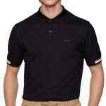 BOSS MAN PARLAY REGULAR FIT POLO SHIRT IN COTTON BLACK
