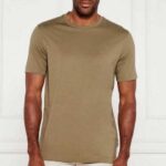 BOSS COTTON THOMPSON 01 JERSEY SHORT SLEEVE T-SHIRT DARK BEIGE