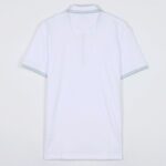 BOSS MAN PADDY POLO SHIRT IN COTTON PIQUE OPEN WHITE - Image 2