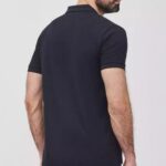 BOSS MAN PADDY POLO SHIRT IN COTTON PIQUE DARK BLUE - Image 2