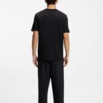 HUGO MEN'S COTTON-JERSEY T-SHIRT WITH DOG ARTWORK BLACK - Image 3