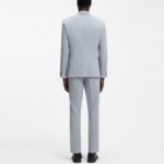 HUGO EXTRA-SLIM-FIT SUIT IN XOOL-BLEND POPLIN LIGHT BLUE - Image 2