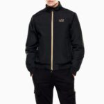EMPORIO ARMANI AVS CORE IDENTITY NYLON JACKET BLACK