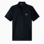 EMPORIO ARMANI GOLF POLO SHIRT IN VENTUS7 TECHNICAL FABRIC BLACK - Image 4