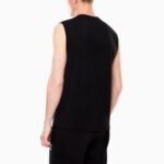 EMPORIO ARMANI VISIBILITY TANK TOP IN COTTON JERESEY BLACK - Image 2