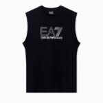 EMPORIO ARMANI VISIBILITY TANK TOP IN COTTON JERESEY BLACK - Image 4
