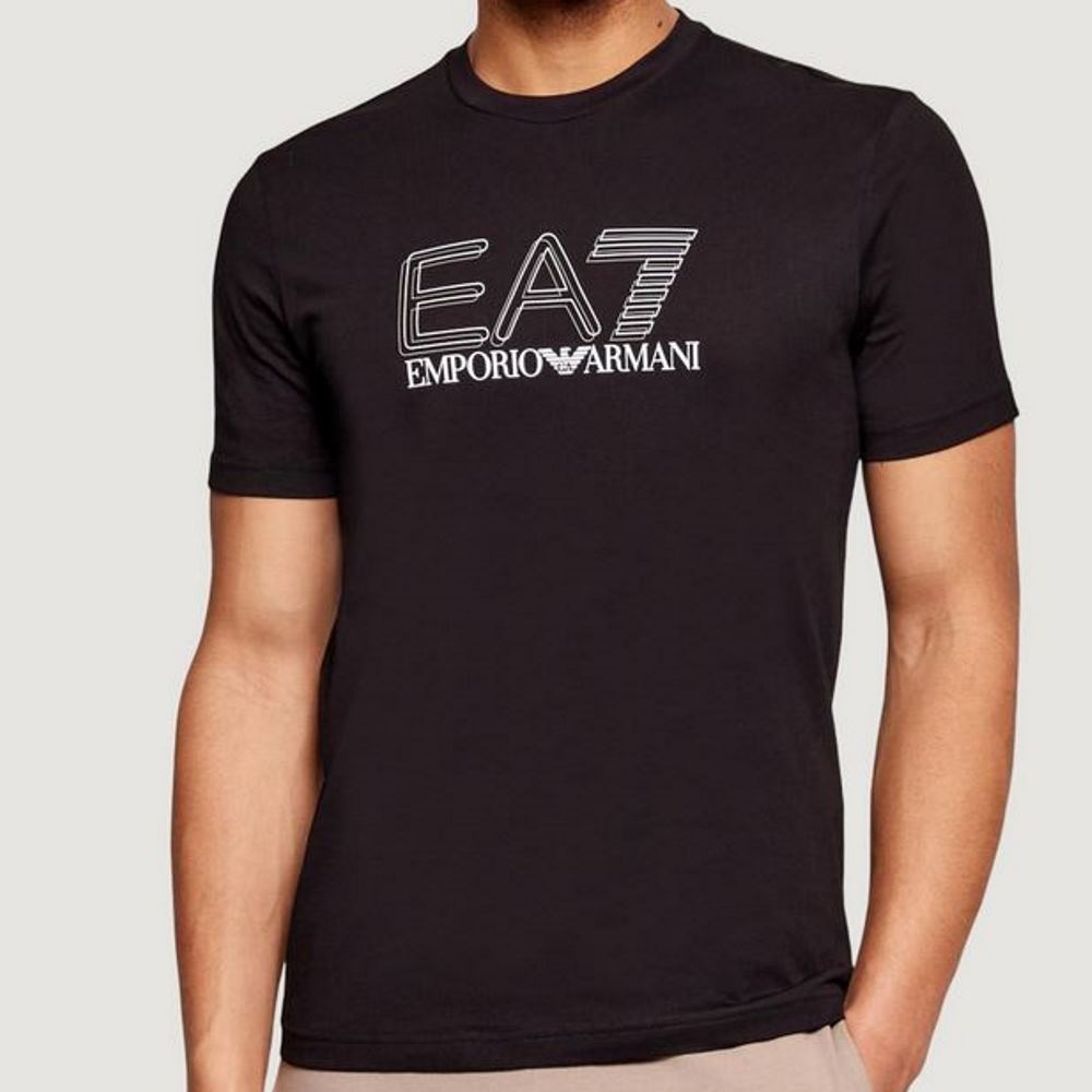 7M001307AF10375-UC001-4 EMPORIO ARMANI T-SHIRT EA7 BLACK - Image 1