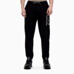 EMPORIO ARMANI VISIBILITY COTTON CREW-NECK SWEATSHIRT BLACK