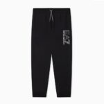 EMPORIO ARMANI VISIBILITY COTTON CREW-NECK SWEATSHIRT BLACK - Image 3