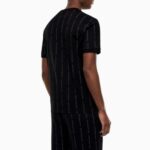EMPORIO ARMANI GRAPHIC SERIES COTTON CREW-NECK T-SHIRT BLACK - Image 2