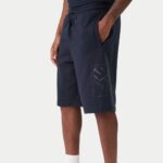 EMPORIO ARMANI LOGO SERIES COTTON SHORTS NAVY BLUE