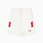 EMPORIO ARMANI SUMMER BLOCK PURE COTTON SHORTS SUGAR SWIZZLE - Image 4