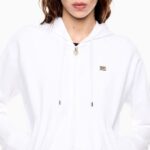 EMPORIO ARMANI CORE LADY STRECH COTTON TRACKSUIT WHITE - Image 3