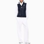 EMPORIO ARMANI ASV CORE LADY LIGHTWEIGHT NYLON PADDED GILET NAVY BLUE - Image 3
