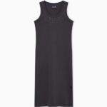 EMPORIO ARMANI TRAIN PRECIOUS W DRESS GRAY PINSTRIPE