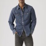 LEVI'S®BARSTOW WESTERN STANDARD SHIRT SOLUCELL WESTERN BLUE