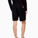EMPORIO ARMANI CORE IDENTITY COTTON SHORTS BLACK - Image 2