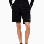 EMPORIO ARMANI CORE IDENTITY COTTON SHORTS BLACK