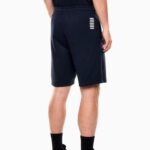 EMPORIO ARMANI CORE IDENTITY COTTON SHORTS BLUE - Image 2
