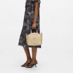 KARL LAGERFELD WOMEN'S K/CIRCLE SM TOTE PERFORATED SAFARI - Image 3