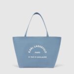 KARL LAGERFELD WOMEN'S K/RSG CANVAS SHOPPER 2HL BLUE BLOOM