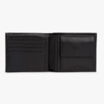 TOMMY HILFIGER MEN'S LOGO LEATHER BIFOLD FLAP WALLET BLACK - Image 3