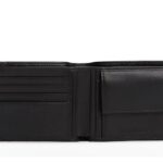 TOMMY HILFIGER MEN'S EMBOSSED FLAG LETHER WALLET WITH 3 FOLDS BLACK - Image 4