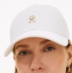 TOMMY HILFIGER CHIC TH MONOGRAM TWILL BASEBALL CAP ECRU - Image 3