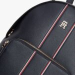 TOMMY HILFIGER WOMAN'S SIGNATURE PEBBLE GRAIN DOME BACKPACK SPACE BLUE - Image 3