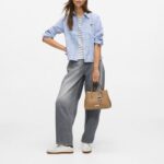 KARL LAGERFELD WOMEN'S IKON SMOOTH SM TOTE MUSHROOM BROWN - Image 3