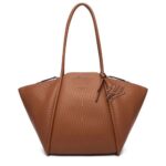 KARL LAGERFELD WOMEN'S K/WELLEN MD TOTE DARK TAN