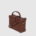 KARL LAGERFELD WOMEN'S K/AUTOGRAPH PADLOCK TRUNK BAG DARK FRIAR BROWN - Image 2