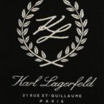 KARL LAGERFELD WOMAN'S CREST BEACH TOWEL BLACK - Image 2