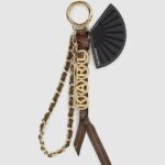 KARL LAGERFELD K/LETTERS FAN CHARM FRIAR BROWN