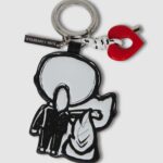 KARL LAGERFELD IKON VALENTINE KEY CHAIN BLACK