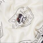 KARL LAGERFELD WOMEN IKON CIRCLE CHOUPETTE SCRAF PRISTINE - Image 2