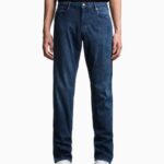 EMPORIO ARMANI JEANS MEN'S J06 SLIM FIT-LOW WAIST JEANS MEDIUM BLUE DENIM