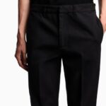 EMPORIO ARMANI CHINOS IN COTTON TWILL BLACK - Image 2