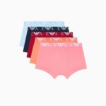 EMPORIO ARMANI MEN'S 5 PACK OF RAINBOW BOXER BRIEFS MULTICOLORED