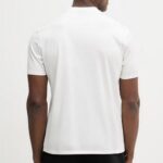EMPORIO ARMANI PRIMA-JERSEY T-SHIRT WITH LOGO PRINT OFF WHITE - Image 2