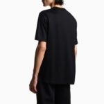 EMPORIO ARMANI LYOCELL-BLEND JERSEY T-SHIRT WITH ENBOSSED EAGLE EMBROIDERY BLACK - Image 2