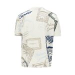 EMPORIO ARMANI ITALIAN SUMMER PRINTED T-SHIRT DIGITAL PRINT BEIGE - Image 2